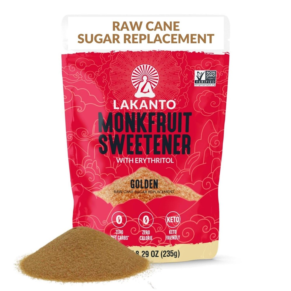 Lakanto Golden Monk Fruit Sweetener With Erythritol, 8.29 Ounce (Pack of 1)