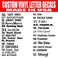 Custom Personalized Vinyl Decal Sticker Lettering Name Car Window Tumbler Text