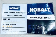 Kobalt 24v max brushless one handed Reciprocating saw – No Battery included