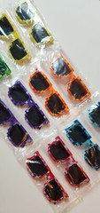 12PCS Pixel Sunglasses – Assorted Colors, Fun Party Favors for Kids Teens Adults