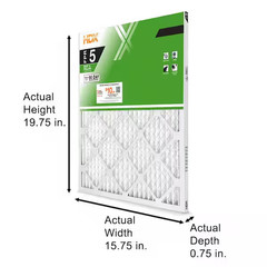 16 x 20 x 1 Standard Pleated Air Filter FPR 5, 12-Pack, Air Filters Replacement