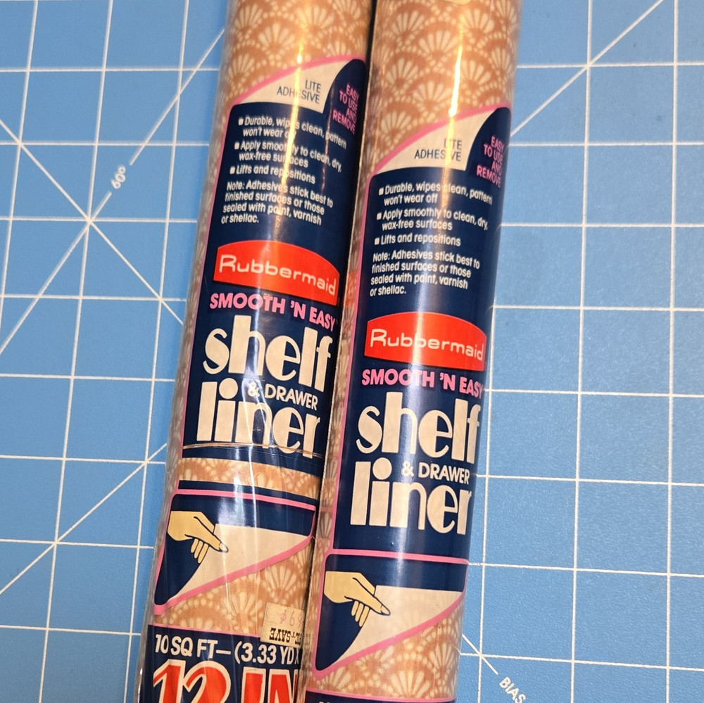 Rubbermaid Smooth’n Easy Shelf & Drawer Liner Images Wine 12in x 3.33yd 2pk 5363