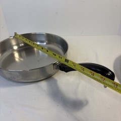 Farberware Stainless Steel Aluminum Clad 10” Frying Sauté Pan Skillet With Lid