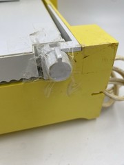 Vintage General Electric Food Slicer Model B1-SL10/3771 White Yellow FADED READ