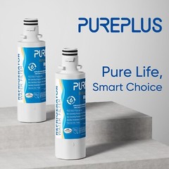 PUREPLUS RWF4700AB Refrigerator Water Filter & Air Filter AF004, 3 Pack