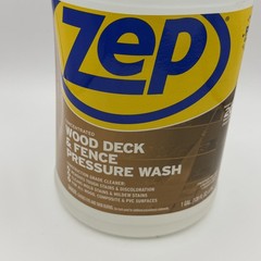 Zep Concentrated Wood Deck & Fence Pressure Wash Cleaner 1 Gallon for Mold