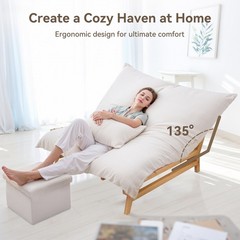 Docred Oversized 49.4″ Wide Chaise Lounge & Recliner Chair for Ultimate Comfort.