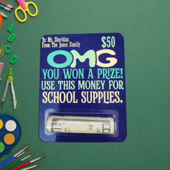 Teacher Money Holder, Back to School Money Card, Teacher Gift, Gift for Teachers