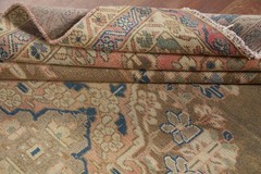 Vintage Traditional Rug 4×6 Hand-knotted Wool Geometric Carpet for Any Room