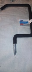 Blue Hawk Utility Hook 6.02-in Black Steel Qty 5