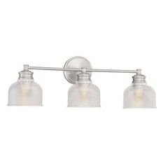 Savoy House 24.25 in. x 9.25 in. 3-Light Brushed Nickel Bathroom Vanity Light