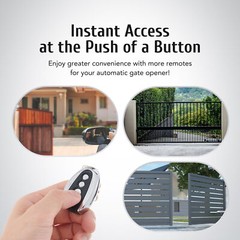 2 Remote Control Backup Key for CO-Z Sliding Gate Opener Exclusive Fit