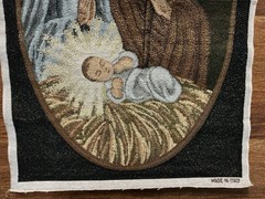 Holy Family Tapestry SAGRADA FAMILIA Made In Italy 22in X 15.5in Religious