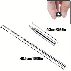 Outdoor Pocket Bellow Stainless Steel Telescopic Blow Fire Tube Blowpipe Tool