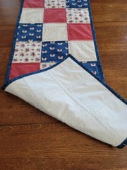 Prairie Days Quilted Patriotic Table Runner – 14″ x 36.5″ and Free Shipping!