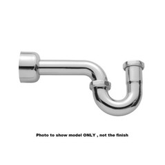 Jaclo 1-1/4” P Trap 251-BKN with Round Box Escutcheon in Black Nickel Finish