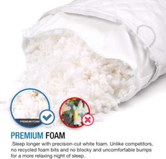 WonderSleep Dream Rite Shredded Memory Foam Pillow – Queen Size, 1 Pack