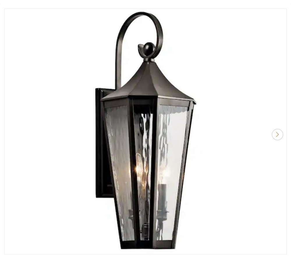 KICHLER Rochdale 24.25 in. Olde Bronze Outdoor Hardwired Wall Lantern Sconce NEW