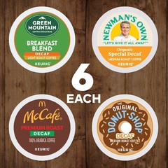 Keurig Decaf Coffee Variety Pack, Keurig K-Cup Pods, 24 Count