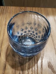 Glassybaby Fireworks Translucent Blue Swirled Bubbles Not Available Online