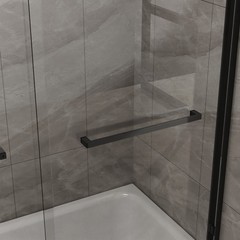 Double Sliding Bathtub Shower Door 60 in. W x 58 in. H Shower Enclosure