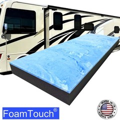 FoamTouch Custom Cut RV Mattresses – 8″ Thick-Gel on Charcoal- Variation