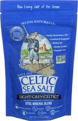 Light Grey Coarse Salt Unrefined Mineral Trace Minerals 0.5 lb Resealable Bag