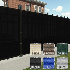 4ft 5ft 6ft 8ft Tall Outdoor Privacy Mesh Fence Screen Cover Zip-Ties Included
