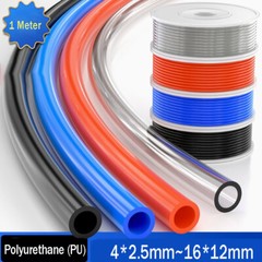 Polyurethane PU Flexible Tube Air/Water/Oil High Pressure Pneumatic Hose 4-16mm