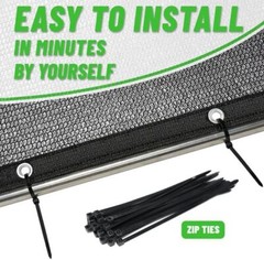 30% Black Shade Cloth,UV Resistant Netting with Upgrade Grommets for Plant Cover