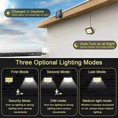 1200000lm LED Solar Street Light Security Flood Lamp Motion Sensor Outdoor Wall