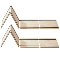 Uimoso Twin Size Bunkie Board 0.4″ Foldable Bed Board Slats w/ Connection 8 Pcs