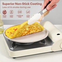 Crepe Pan Nonstick 9.5 Inch Comales Para Tortillas Griddle Pan for Stove Top …