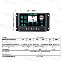 Complete 7000W Off-Grid Solar Kit 7000W Inverter 2pcs 300W Solar Panels 110V