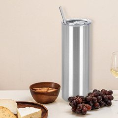 16 Pack Insulated Stainless Steel Tumblers 20oz with Lid & Straw – DIY Gift