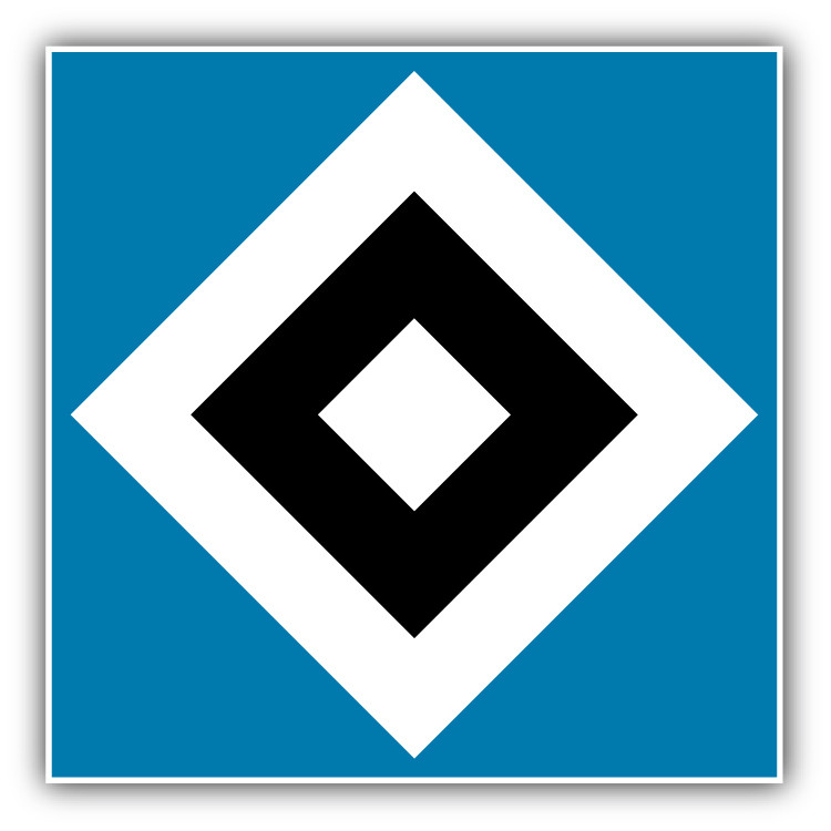 Hamburger SV FC Germany Soccer Football Car Bumper Sticker Decal 5” x 5”