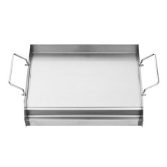 17×13 in Flat Top Griddle Stainless Steel Universal BBQ Grill Pan Cookware