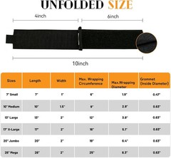 6 PCS Extension Cord Holder, Extension Cord Strap, Cable Organizer Straps for Co