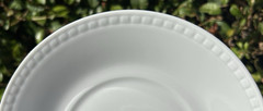 france 8-PC SET APILCO WHITE HEMSTITCH 4 CUPS + 4 MATCHING SAUCERS mugs BEADED