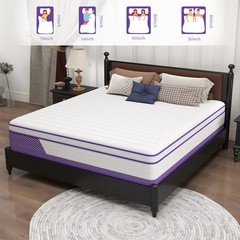12 Inch King Mattress Gel Memory Foam Pocket Spring Medium Firm Bed in a Box