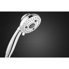 Lavmere 7-Spray 4.2 In. Single Wall Mount Handheld Adjustable Shower Head 1.8 GP