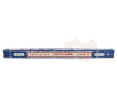 Satya Sai Baba Nag Champa Incense Sticks, Original Blue Box Hand Rolled, 10g Box