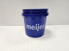 Meijer Blue Mini Bucket 4″ Tall HTF Fast Shipping