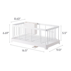 Yamazaki Home TOWER Dish Drainer Rack Space Saving Slim