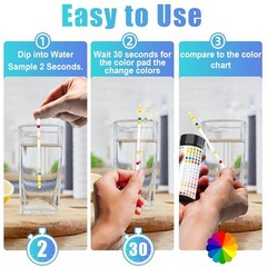 16 in 1 Water Test Kit Strips 100 Count Home Drinking Tap Water Quality Test US