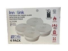Photoelectric Alarm w/10-Years Sealed Lithium Battery (4-Pack)