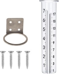 7-inch Stainless Steel Rain Gauge with Post Mount & Lip Design