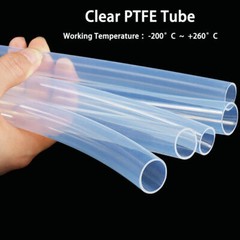 Tubing Pipe 1mm-32mm ID 2mm-36mm OD High Temp Resistance Tube Clear PTFE Tube