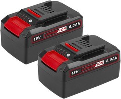 NEW 2 Pack 18V 6000mAh Battery Einhell X-Change Cordless Tool Battery Pack