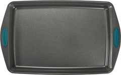 Bakeware Set Nonstick Oven Safe Steel Gray Marine Blue 10 Piece Cookie Cake Pan